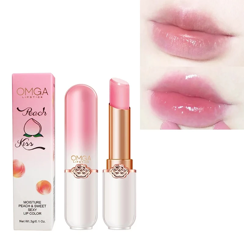 New Vitality pink Color Peach Moisturizing Long Lasting Lip Gloss Color Changes Lip Balm Lip Care Korean Cosmetics