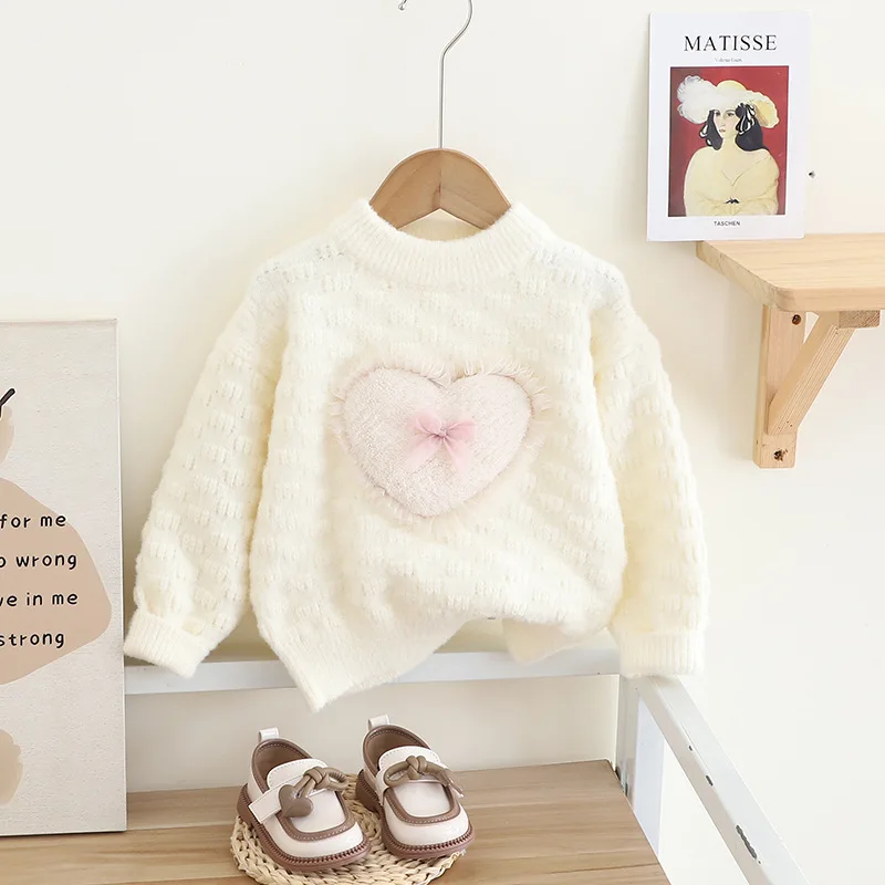 Korean Style Winter Autumn Lovely Cotton Warm Sweet Pullover Sweaters for Girls