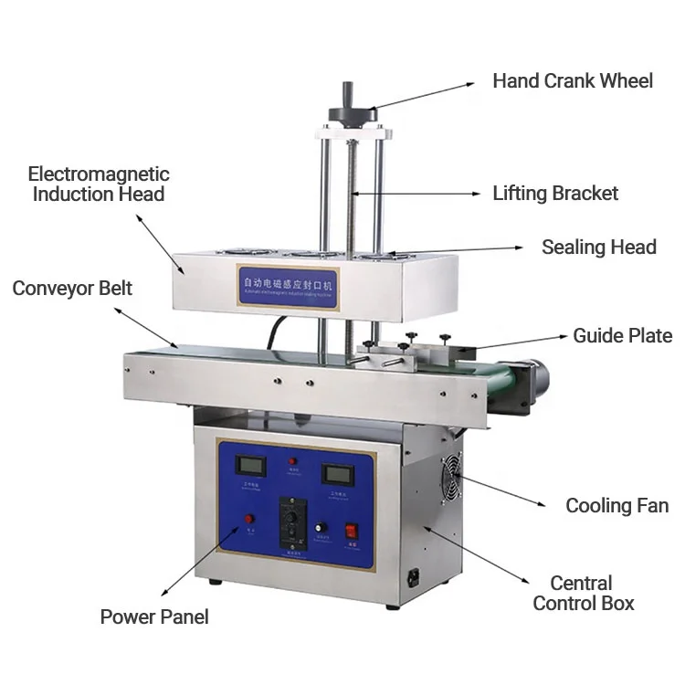 Factory Sales Electromagnetic Bottle Aluminum Foil Induction Sealer Sealing Machine Dealers