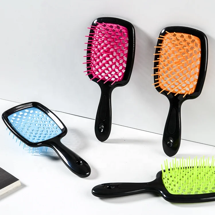 Professional Hair Massage Comb Salon Hair Care Styling Tool Anti Tangle Anti-static Hairbrush Head Massager Girls Ponytail Comb