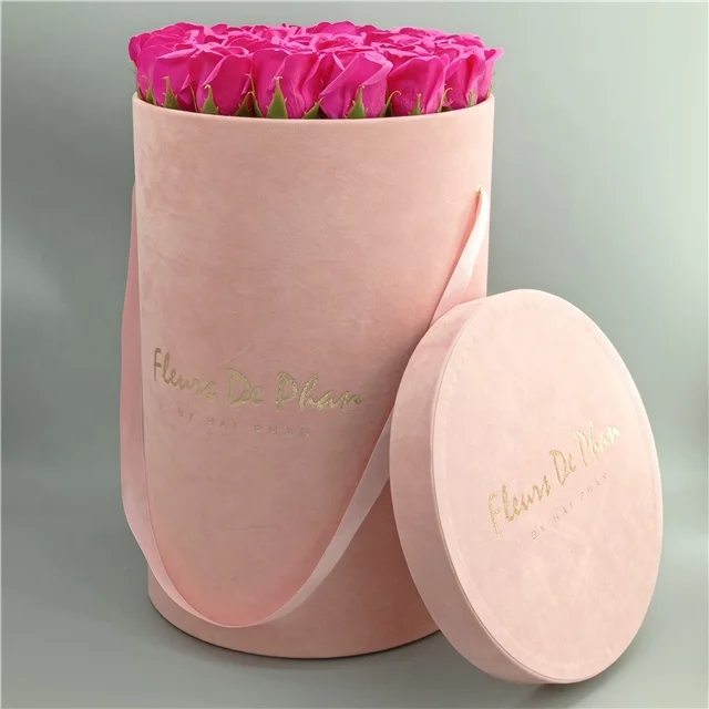Round gift boxes for rose dry flower arrangement