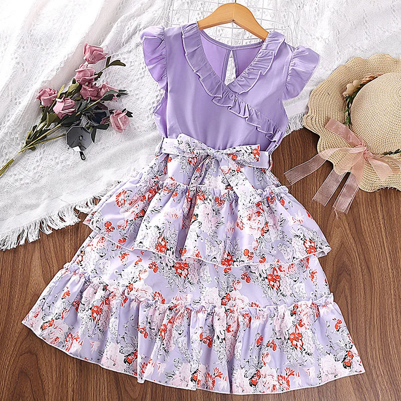 8-12 Years Children Clothing Elegant Girl Dresses 8 Years