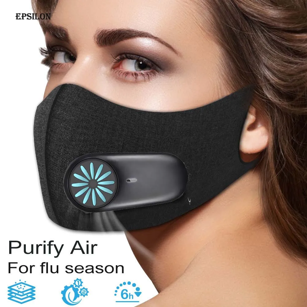Epsilon Usb Mini Facemask Fan Pequeno Ventilador Para La Mascara De Cara Face Guard Fan Extractor Breathing Cooling