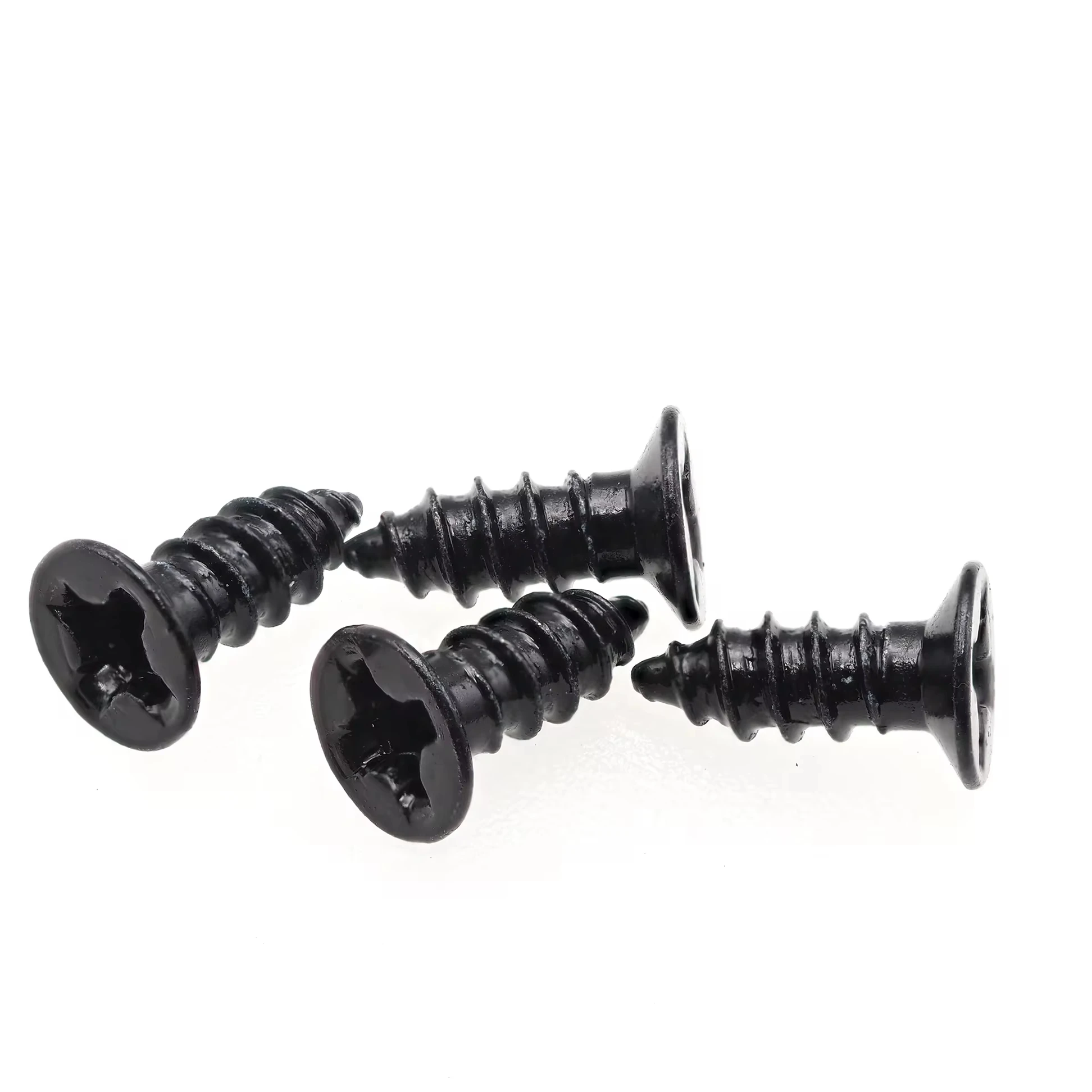 Black Cross Self-tapping Screws Wholesale Countersunk Head Self-tapping Flat Head Self-tapping Small Screws M2/M3 /M4/M5 Steel