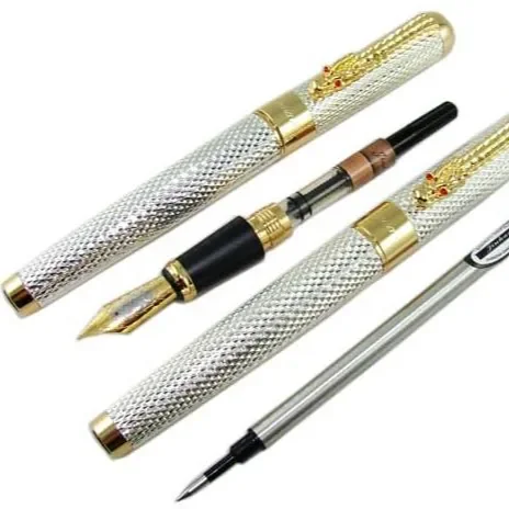 Jinhao 1008 Series New Dragon Clip Business Classic Metal Fountain Pen for Professionals and Gifts