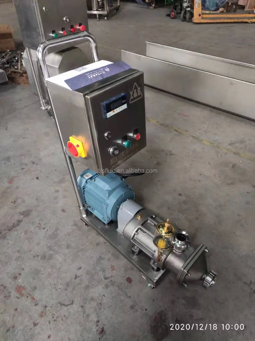 L&B factory sale stainless steel twin screw pump with ABB motor