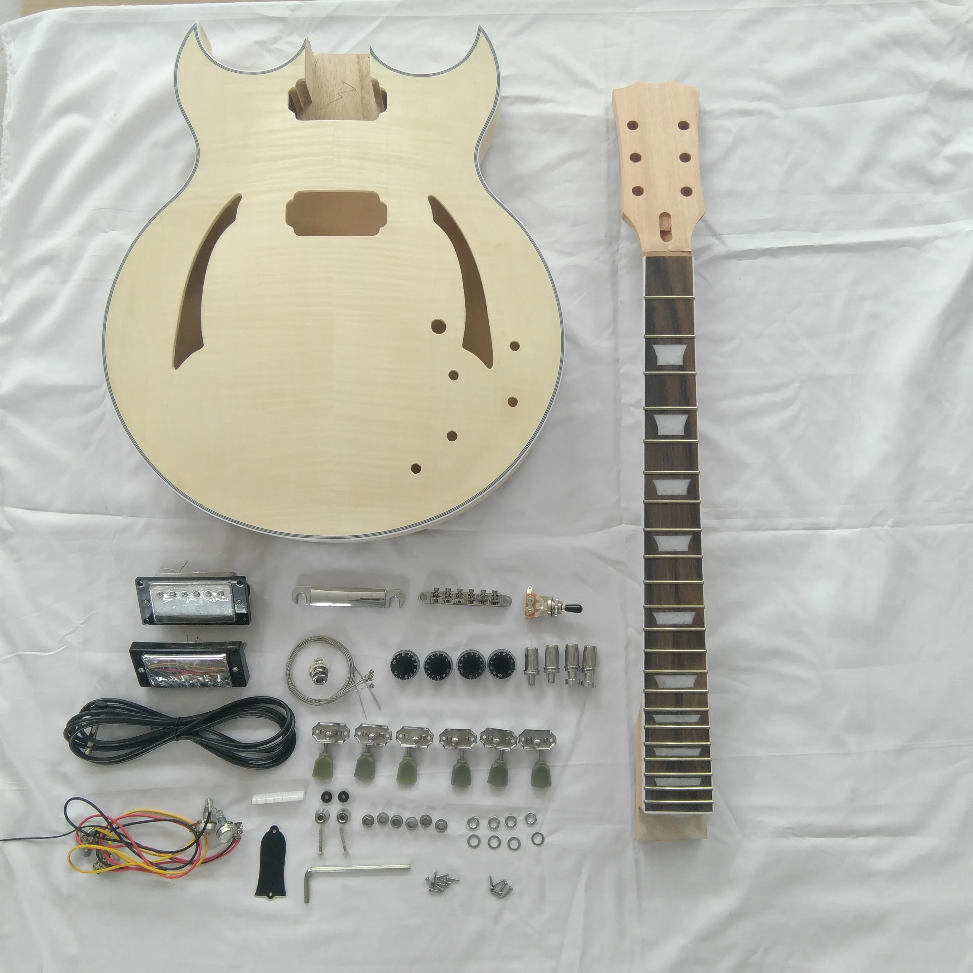 Customizable Semi-finished Rosewood Children Electric Guitar Exercise Diy Electric Guitar Kits