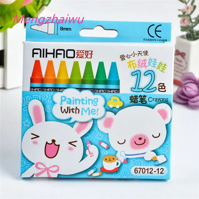 Singapore school supplies shopping cute stationery pens kawaii 8pcs/box 	 arts and crafts supplies eco friendly oil pastel set