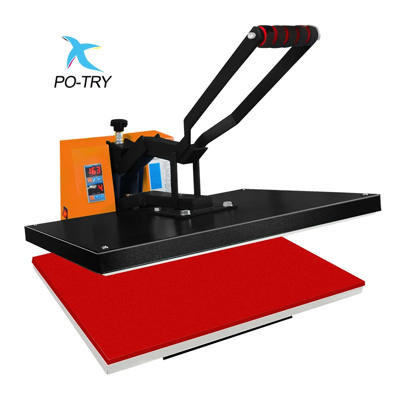 POTRY Manual High Pressure Ironing Machine DTG T shirt printing color-fixing