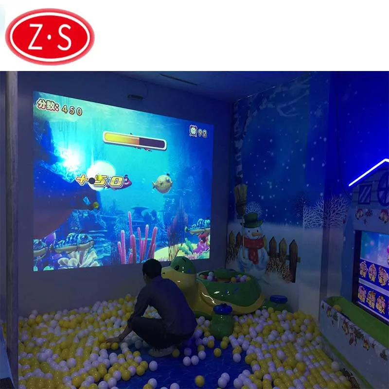 
Interactive wall projection ball throwing smash games interactive ball pool projection games 