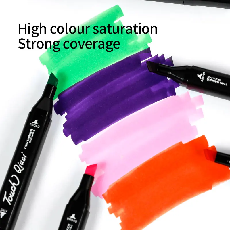 Double Tip Drawing Art Markers 60 80 120 168 262 Colors Alcohol Based Sketch Markers Dual Tip Permanent Color Marker Pens Set