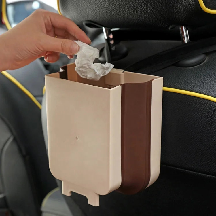 Модернизированная настенная корзина для отходов, складная пластиковая Автомобильная корзина для отходов для ванной комнаты, для кухонных шкафов, дверей