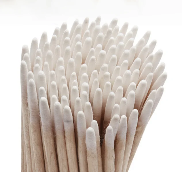 100 PCS/ Wooden Cotton Swab For Permanent Makeup And Lash Extension