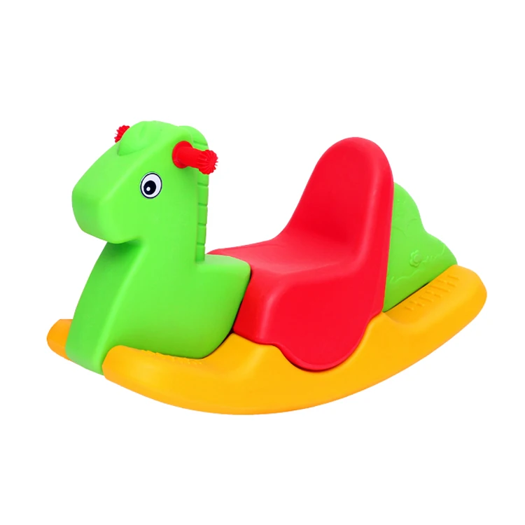 Hot sale toddler plastic animal rocking chair slide 4-in-1 baby birthday gift toys kids cartoon indoor toy