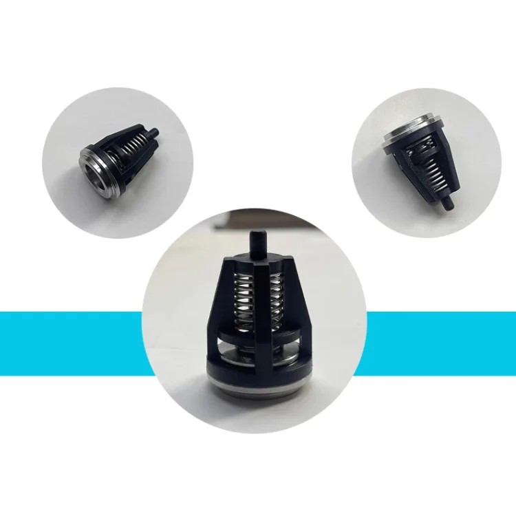 Extra high pressure cleaning machine pump head fittings inlet and outlet check valve