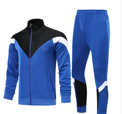 Football Kits Adults Soccer Jerseys Sets Men Running Jackets Sports Training Tracksuit Uniforms Long Sleeve