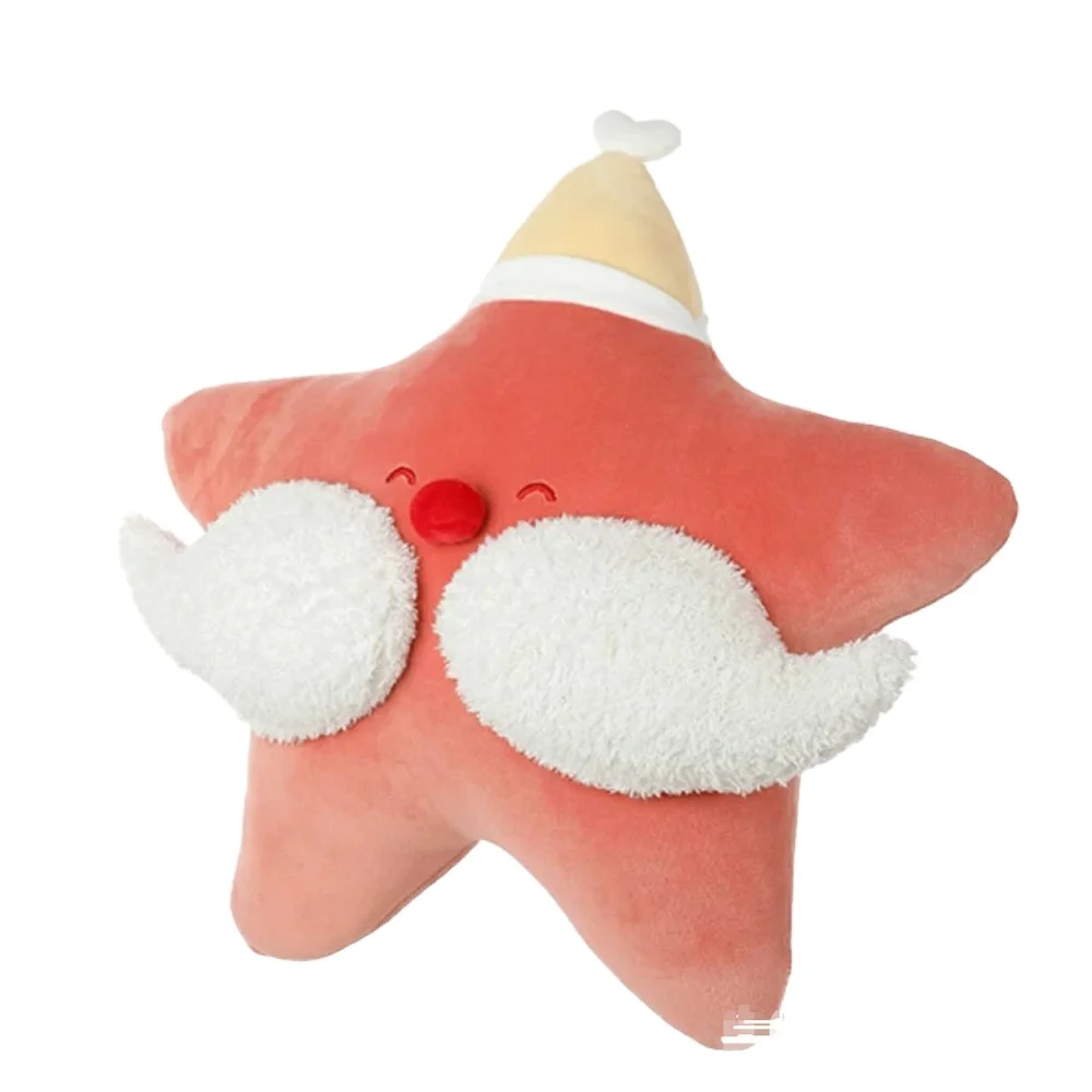 2022 New Fashion Hot INS Custom Design Super Soft Santa Christmas Star Pillow For kids