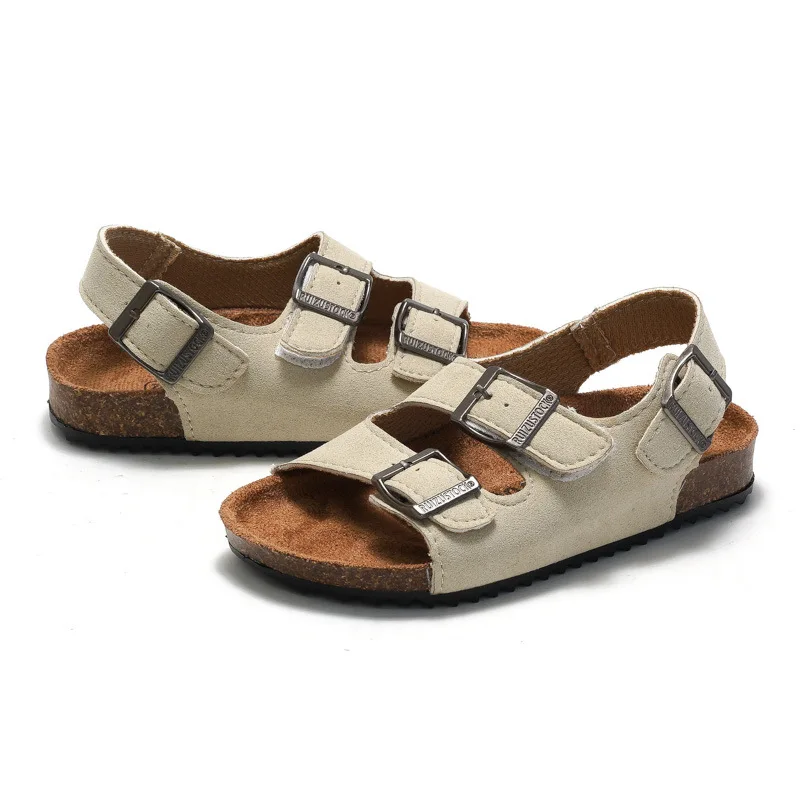 Unisex 2024 hot selling wood slipper anti-slip sandal shoes for 2-14 years boys and girls