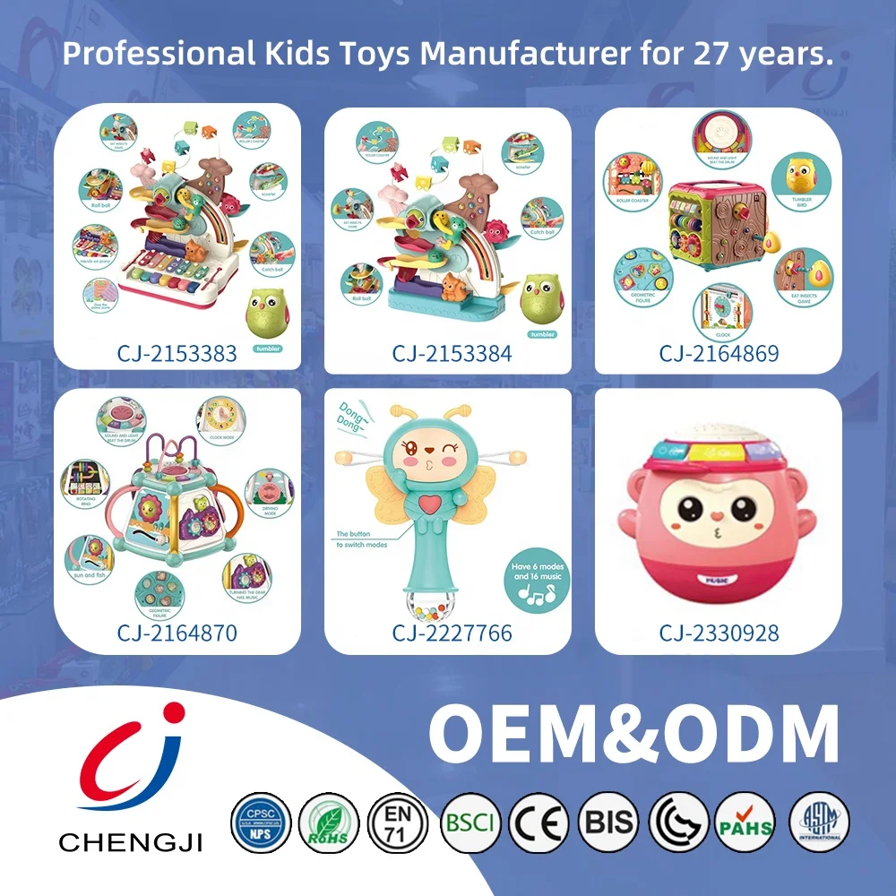 Chengji baby cellphone toy early educational electronic music lighting cute rabbit soft silicone learning toy phone for children