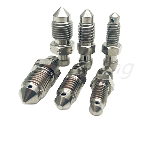 M10x1.0x15.5 Titanium Front Brake Bleed Valve for motorcycle 2016 FC250/350 etc.