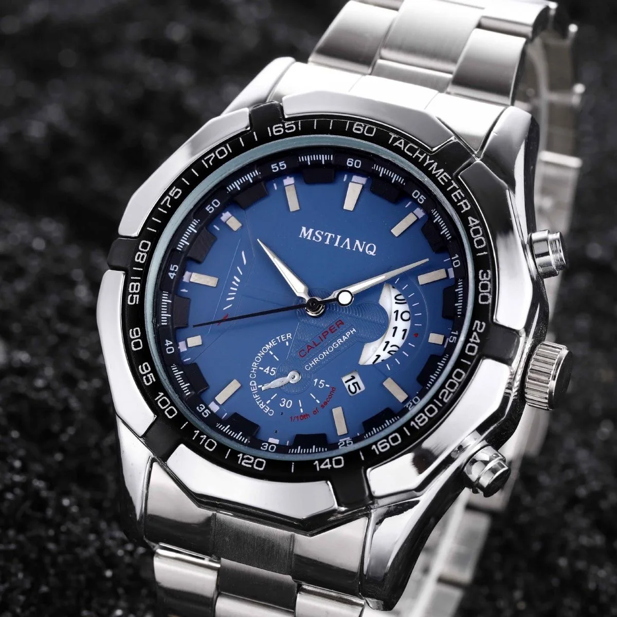Luxury Fashion   Business Casual Simple Quartz clock men watch logo Stainless Steel Wristwatch  Men watch