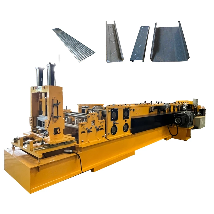 High Speed C Channel Roll Forming Steel Frame Machine with Long Service Life