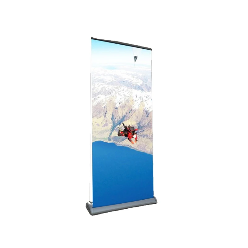 New Arrival Portable Retractable Aluminum Roll up Banner Stand for Advertising Trade Show