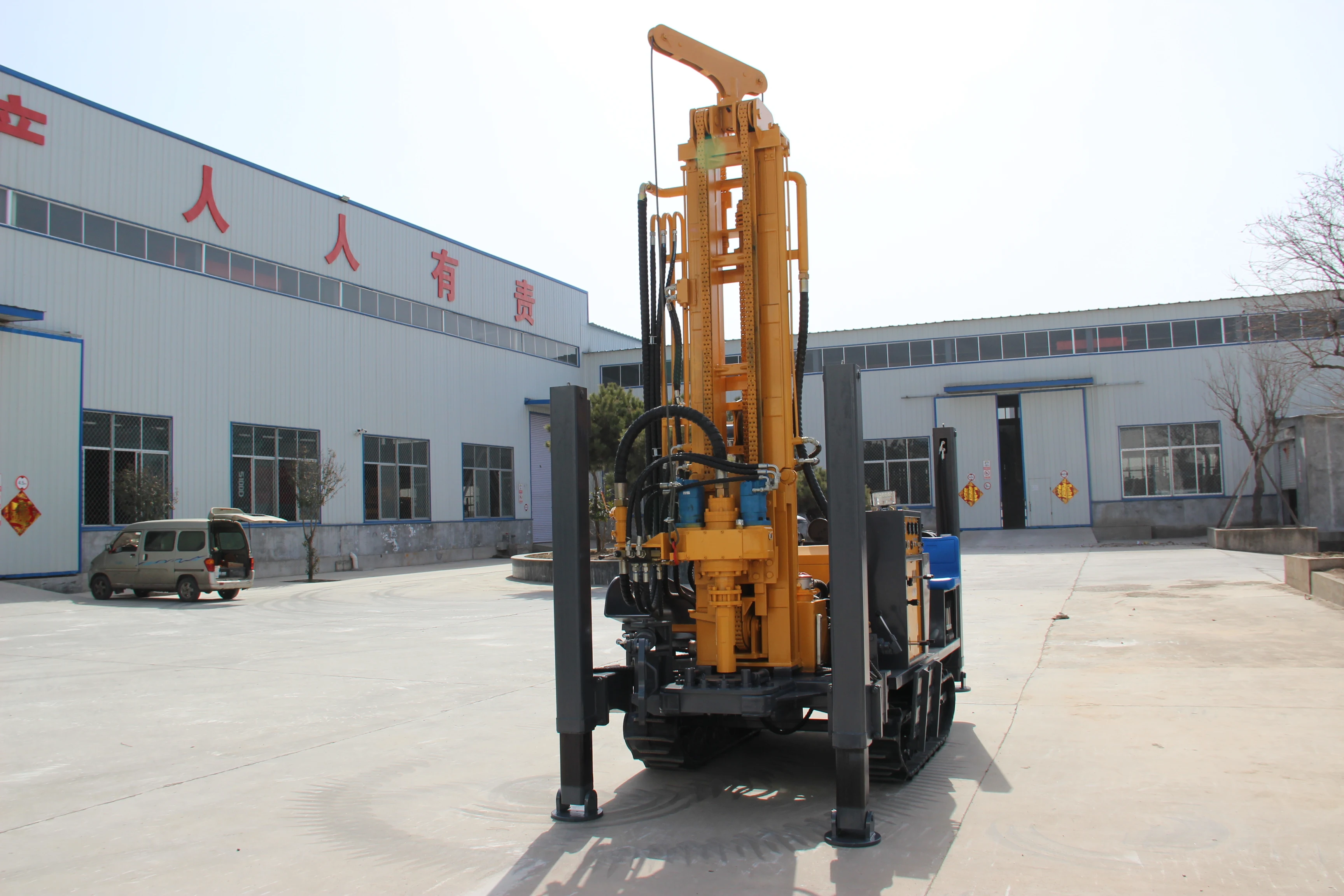 Own Brand 300m water well drilling rig 1.5m2m3m6m drilling rod DTH drilling rig machine With High Popularity