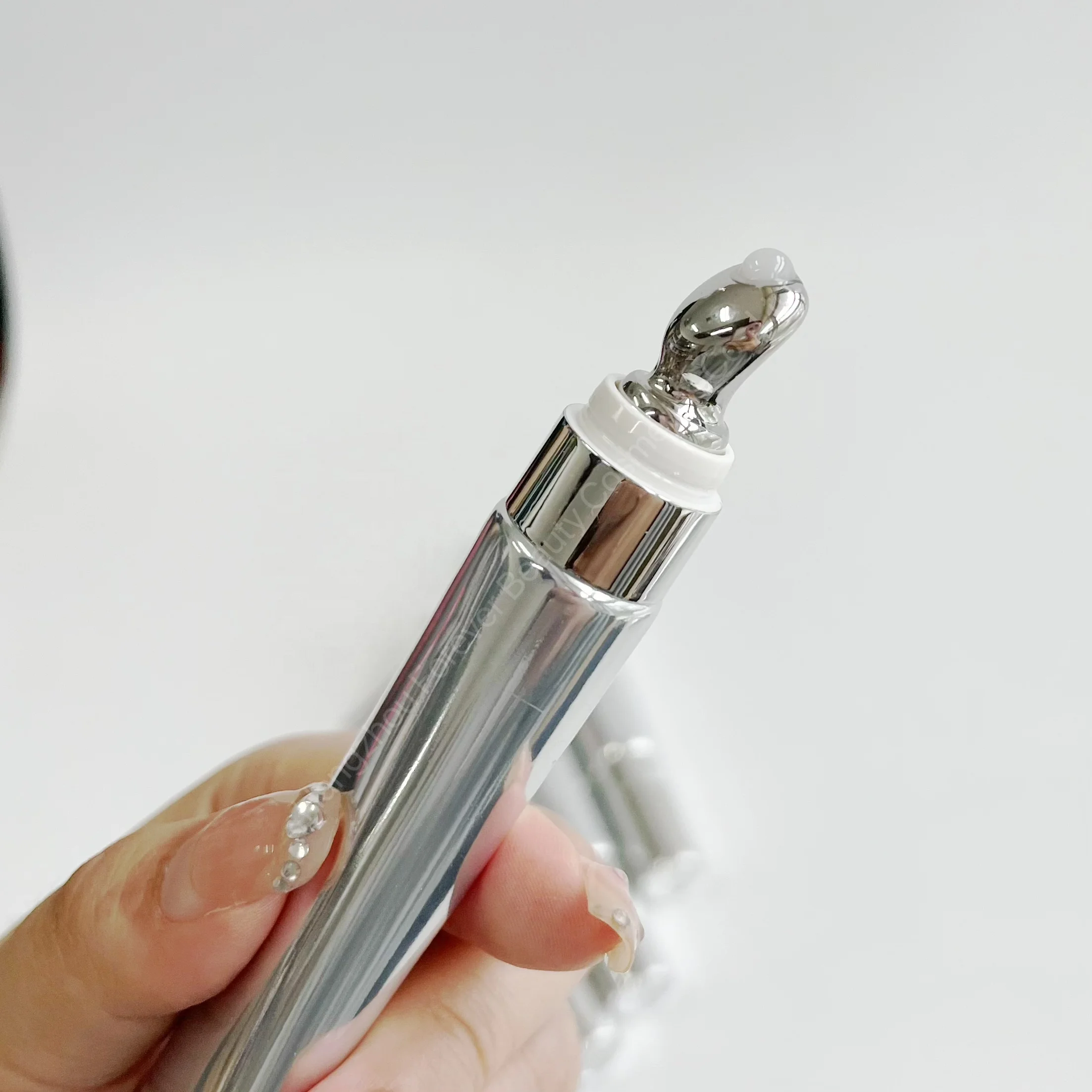 Extreme Hyaluronic Acid 20ml Silver Squeeze Tube Lip Plumper Gloss Custom Logo