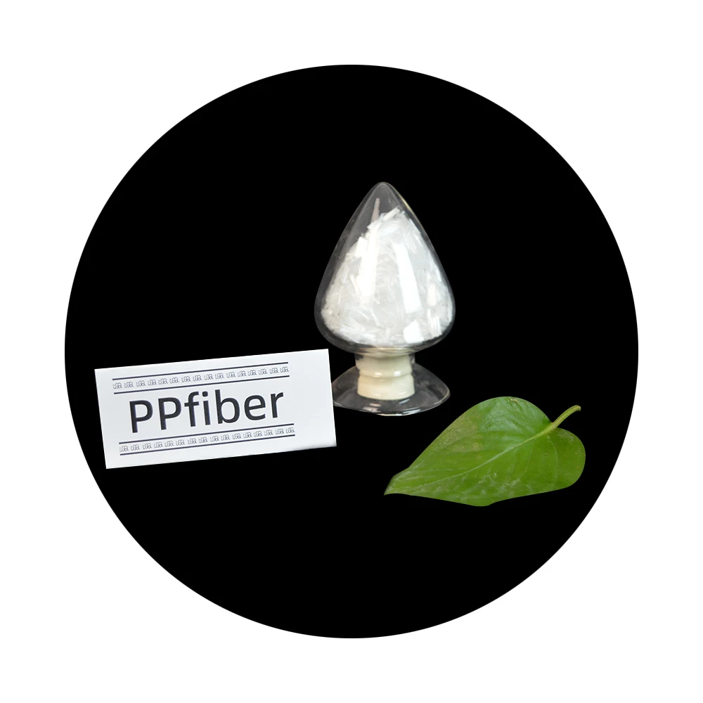 PP fiber Polypropylene short fiber  strong binding force with the cement surface and higher strength and elastic modulus