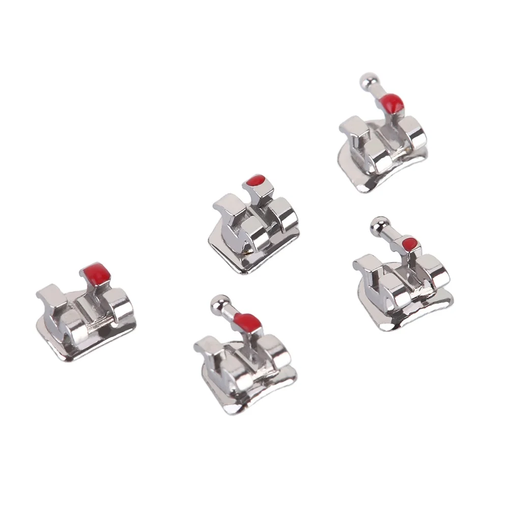 Dental supply factory price orthodontic metal brace bracket