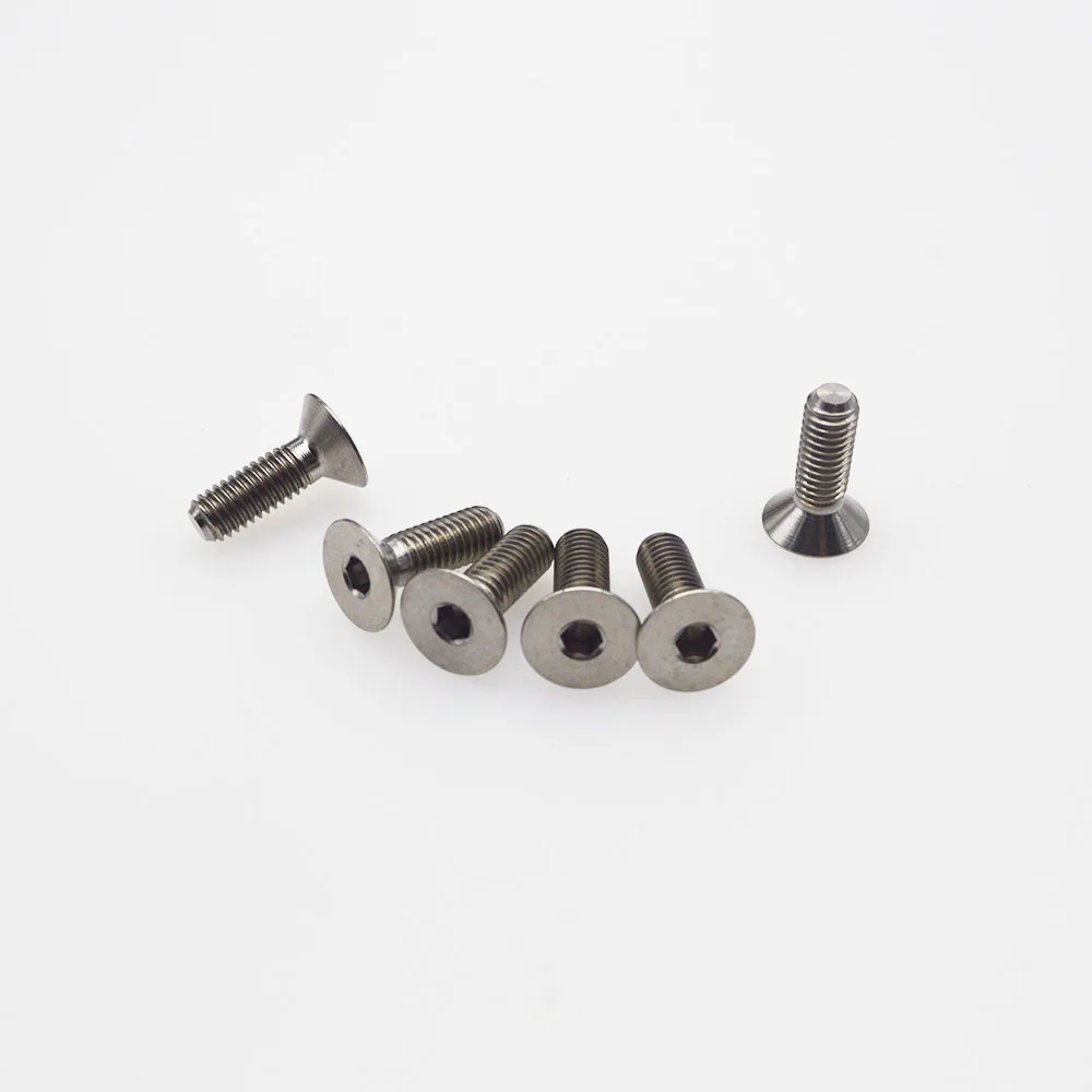 Custom silver color Gr.5 titanium Steering wheel screws