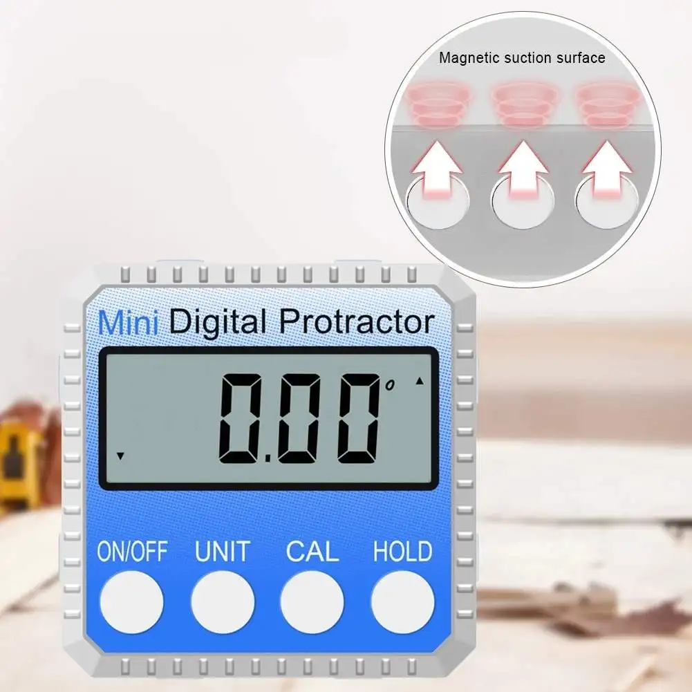High-precision Mini Digital Protractor Electronic Goniometer Inclinometer Level Measuring Angle Angle Tilt