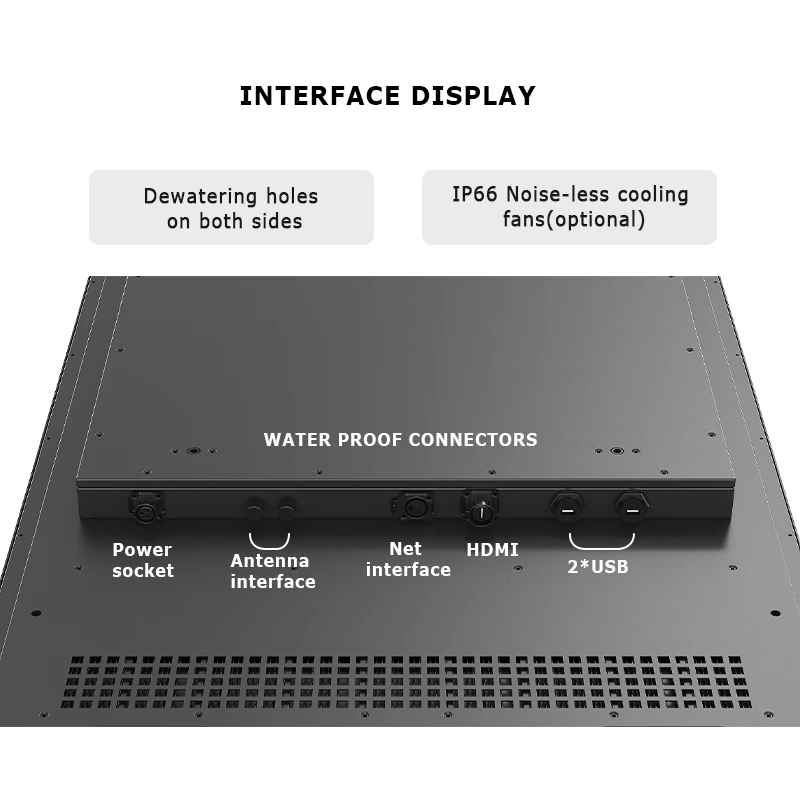 IP66 водонепроницаемый телевизор промышленного класса стекло 2000nit 3500nits 4k телевизионные ЖК-мониторы 1920x1080 промышленный ЖК-дисплей