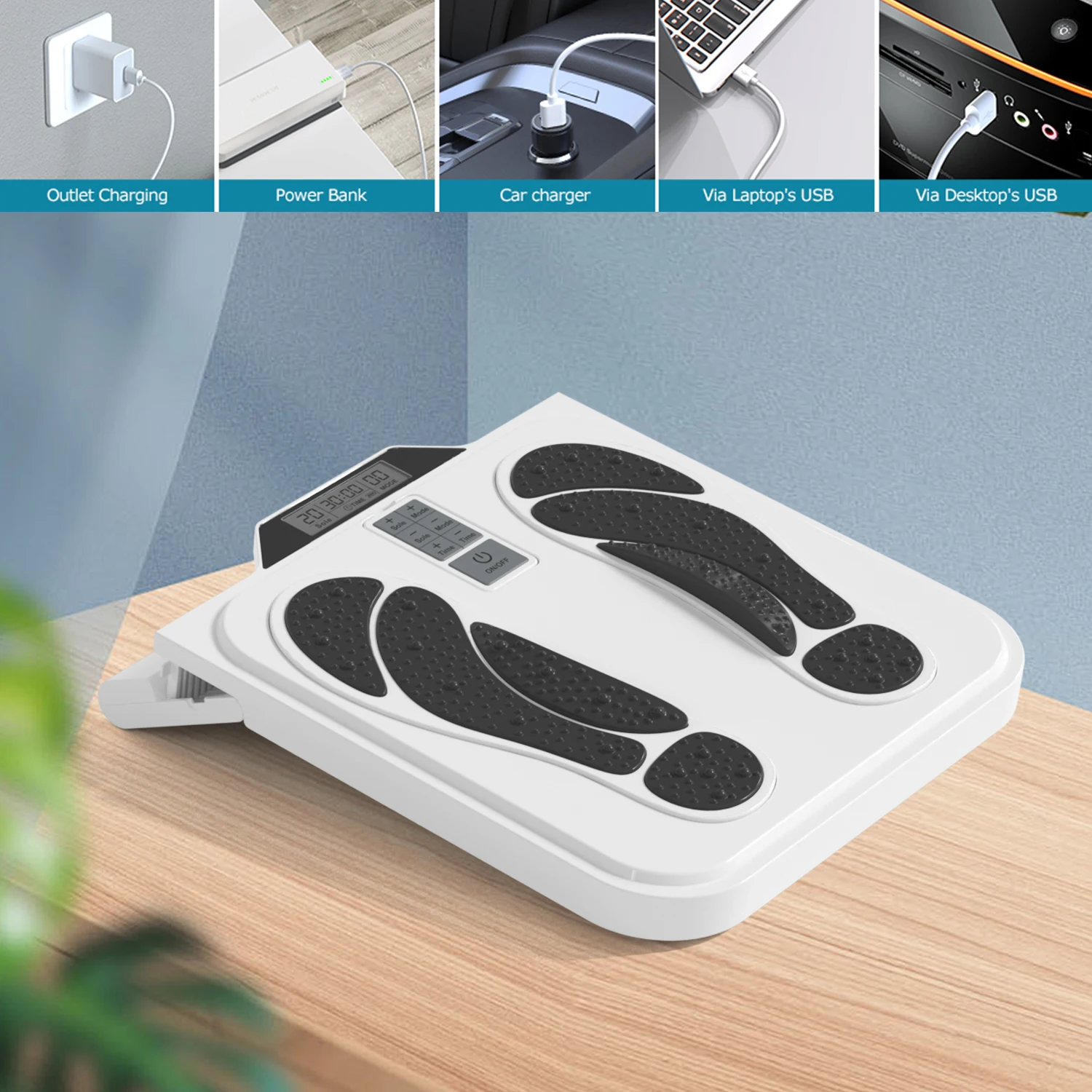 Micro-current Pulse Calf Massager Automatic Foot Massage Mat Relaxes Muscles Relieves Pain Slim Legs foot pain relief massager