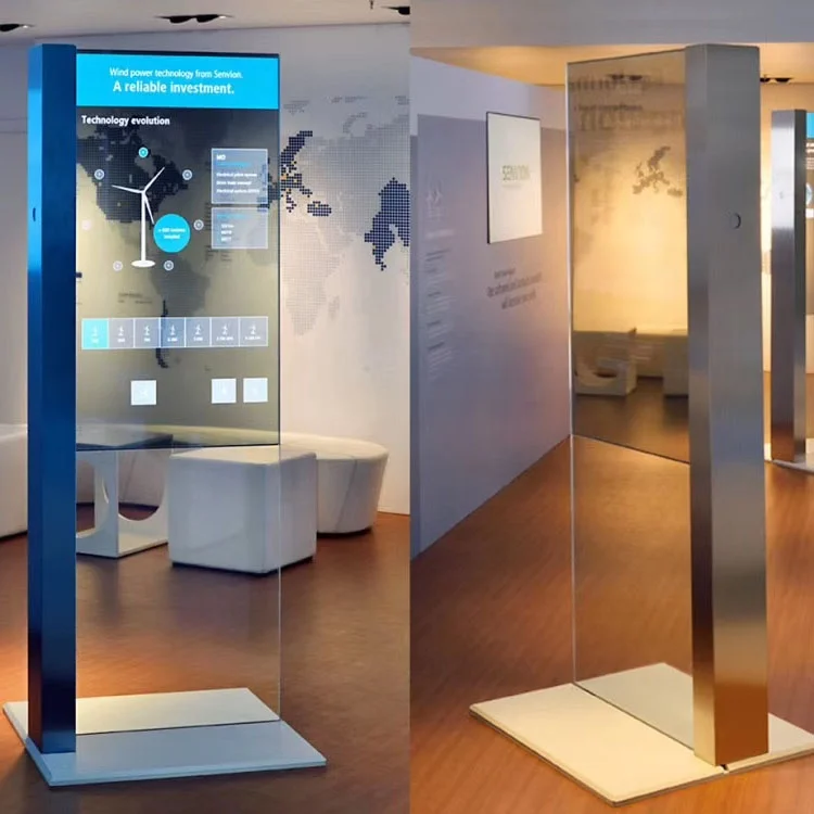 Внутренние 55 дюймовые OLED прозрачные LCD дисплеи Панель ТВ экран для рекламы