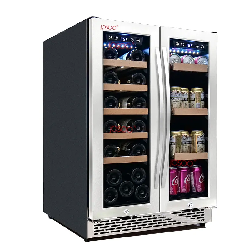 JOSOO 72pcs Touchscreen Digital Control Display Smart Tempered Glass Door Compressor Wine Cooler Refrigerator CB,CE