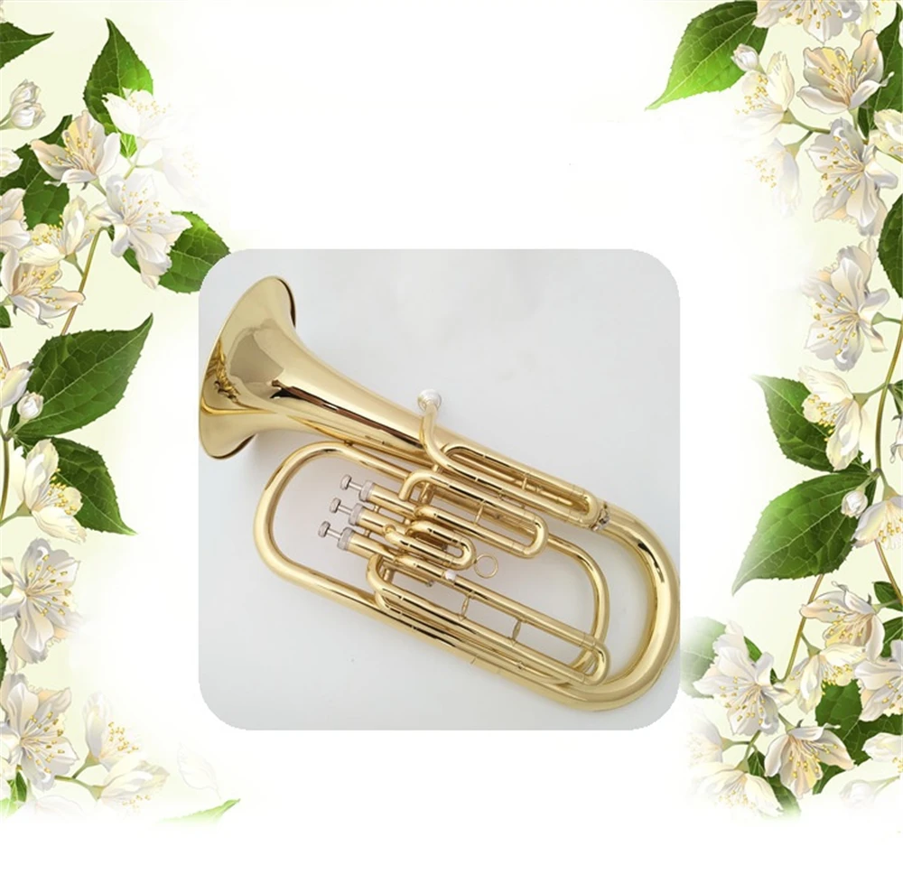 B Flat Brass Material Baritone Tuba for Sale
