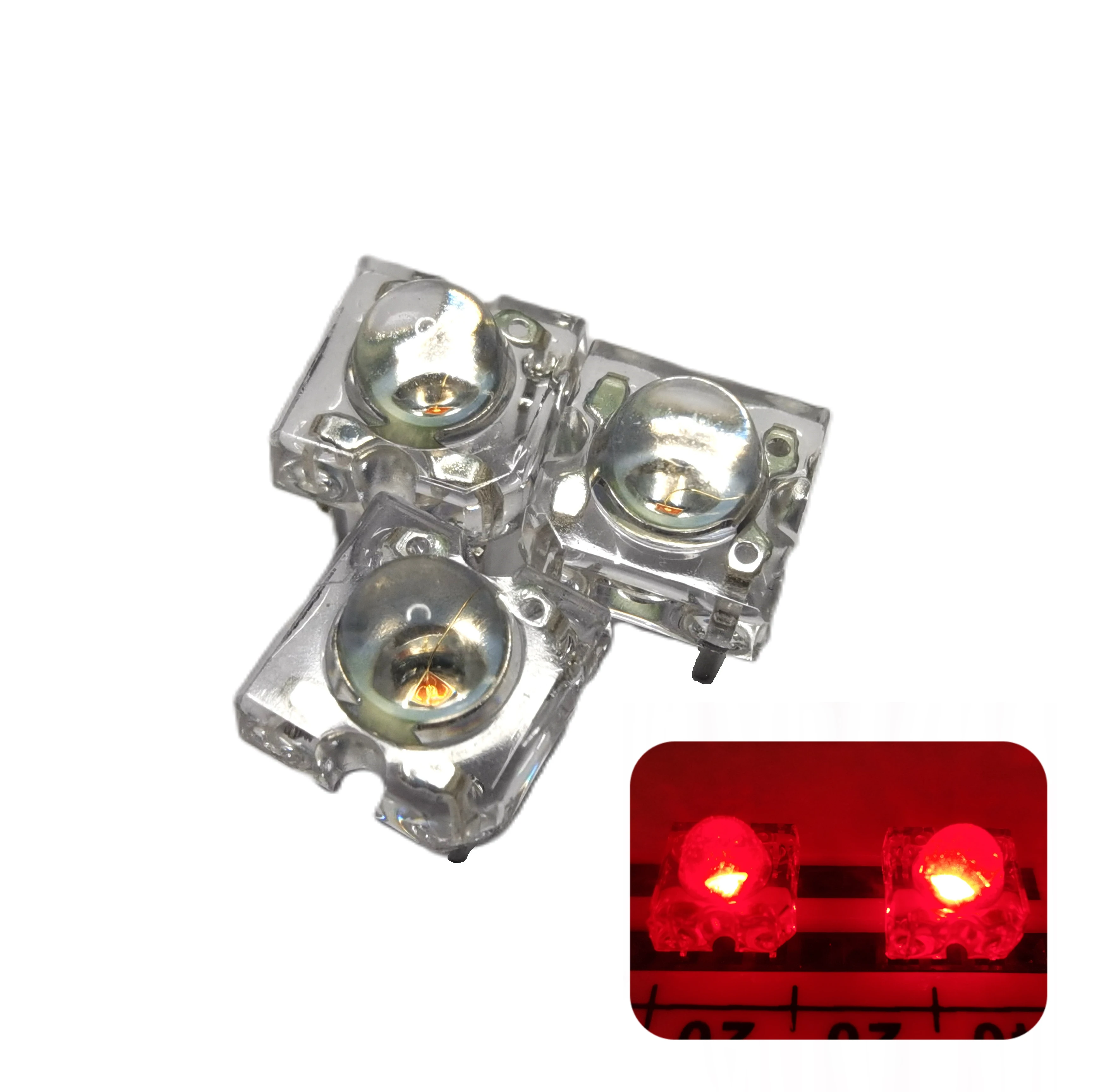 Super-flux LED Bullet Piranha LED factory Direct Supply Red Light for Car Signal Light