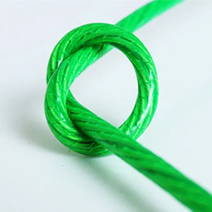 galvanized steel wire cable with nylon/PVC/PE coated