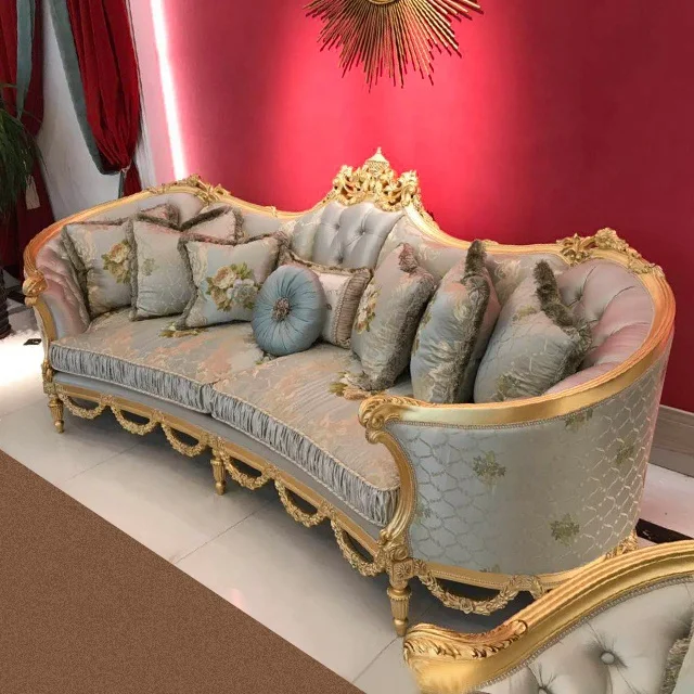 Antique Style Hand Made Classic Sofa Set Living Room Furniture Couch