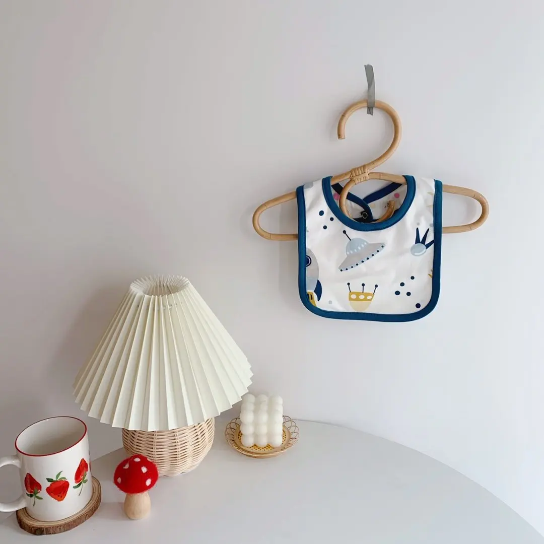 hot sale Baby Bib White Printable Part colored Edged Personalized Custom Baby Bibs