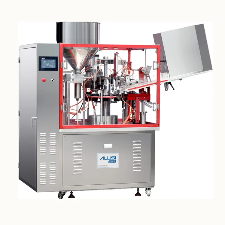 Aluminum tube automatic filling and sealing machine for ointment