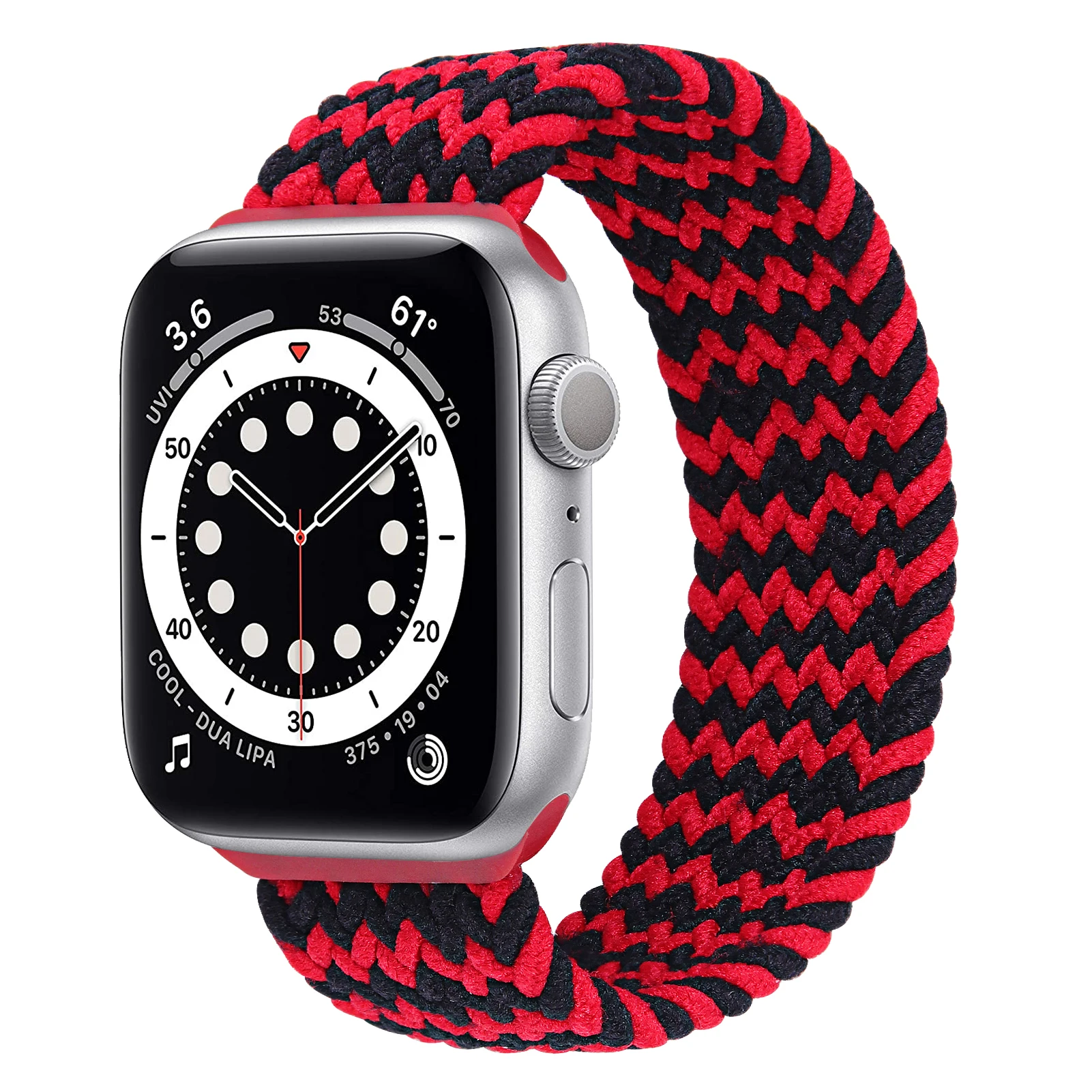 2022 New Iwatch Band Elastic Nylon Braided Band for Apple Watch and Silicone Iwatch Strap for Series 7 6