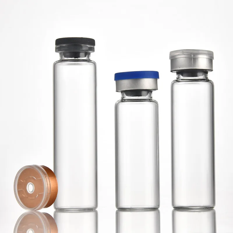 22mm cartridge penicillin bottle cap 5ml6ml8ml10ml12ml17ml 20ml25ml30ml transparent glass test tube bottle oral liquid packaging