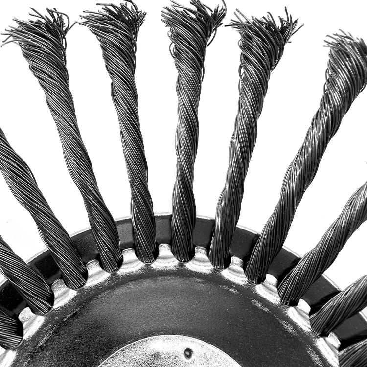 Garden Brick Joint Weeding Brush Rust Removal 10 Inch Bell Wire Weeding Brush