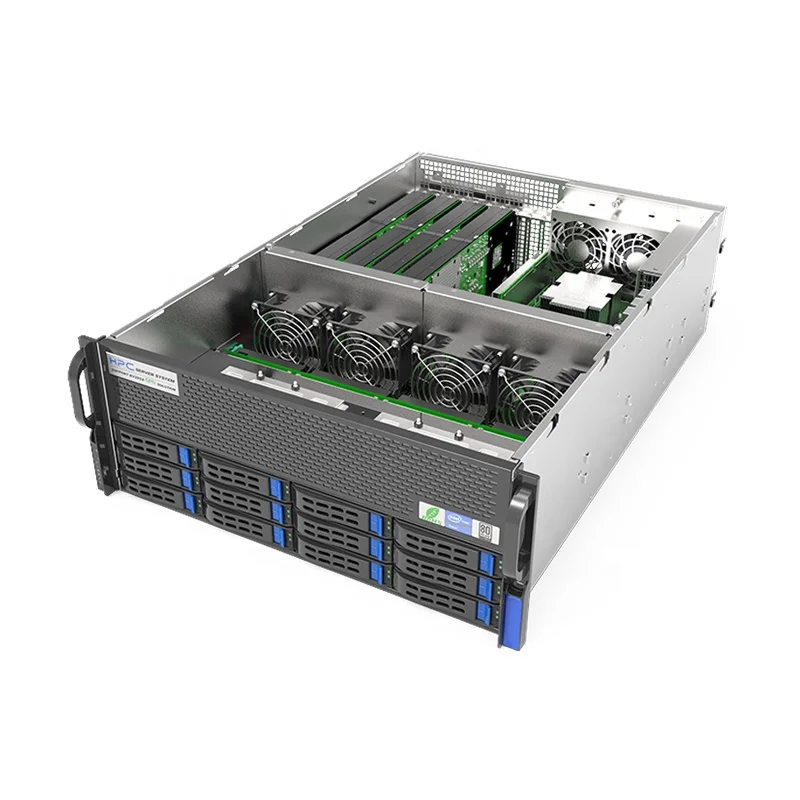 
 DUGOO KS4212-G4 4u barebone Поддержка сервера 2 * intel E5-2600V3/V4 series CPU 4 * GPU Слоты 16 * DDR4 слоты 12 * SAS/SATA слоты  
