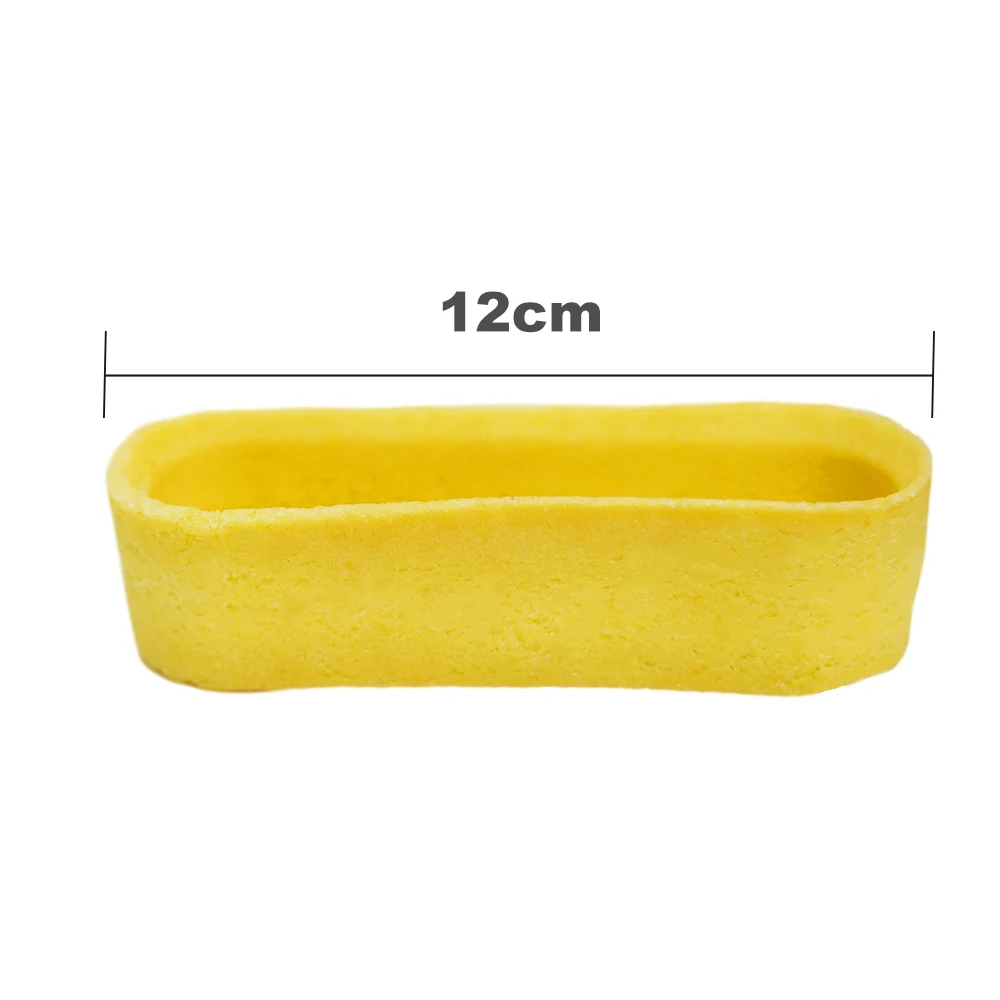High Quality Customize various flavor shapes Rectangular U Shape Instant low-fat mini egg Tart Shells