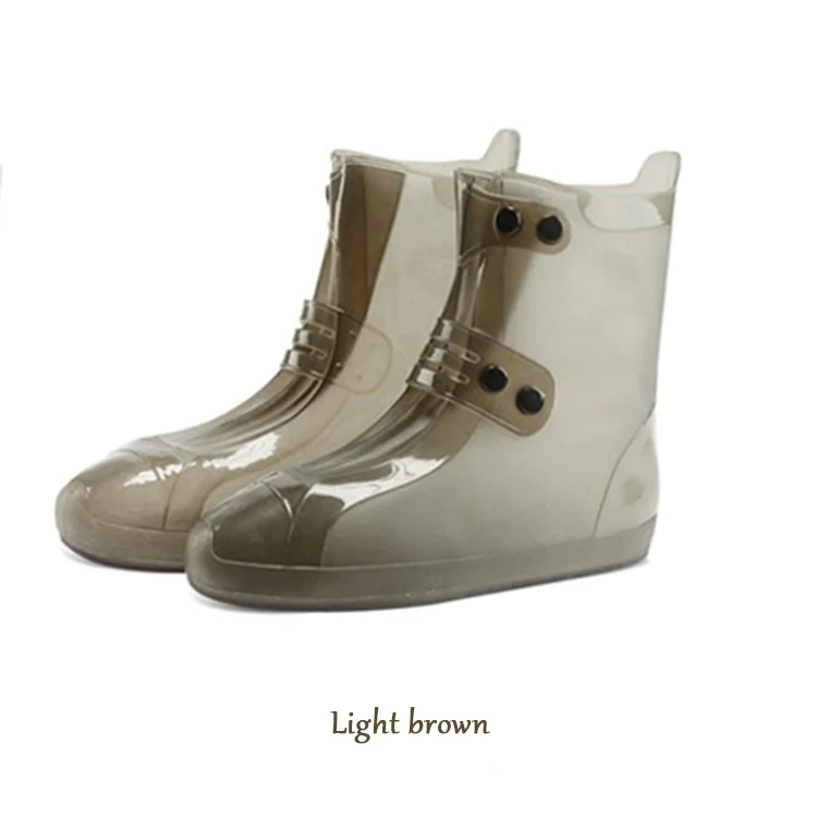 Wear Resisting Waterproof Injection Molding Rain Shoe Cover with Adjustable Snap fastener
