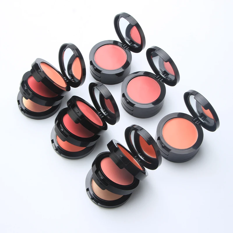 3 In 1 Cream Blush Vegan Makeup Palette with Blush on Printed Logo Long Lasting Cream Blush Palette Private Label